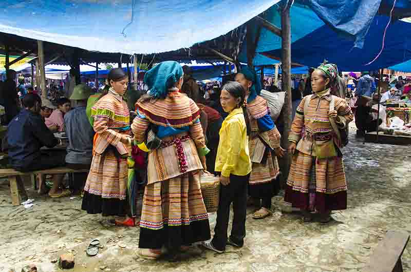 262 - Vietnam - Bac Ha - mercado